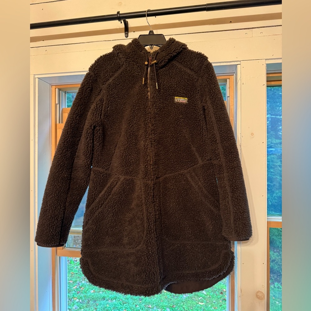 Women L.L. Bean Mountain Pile Fleece Coat